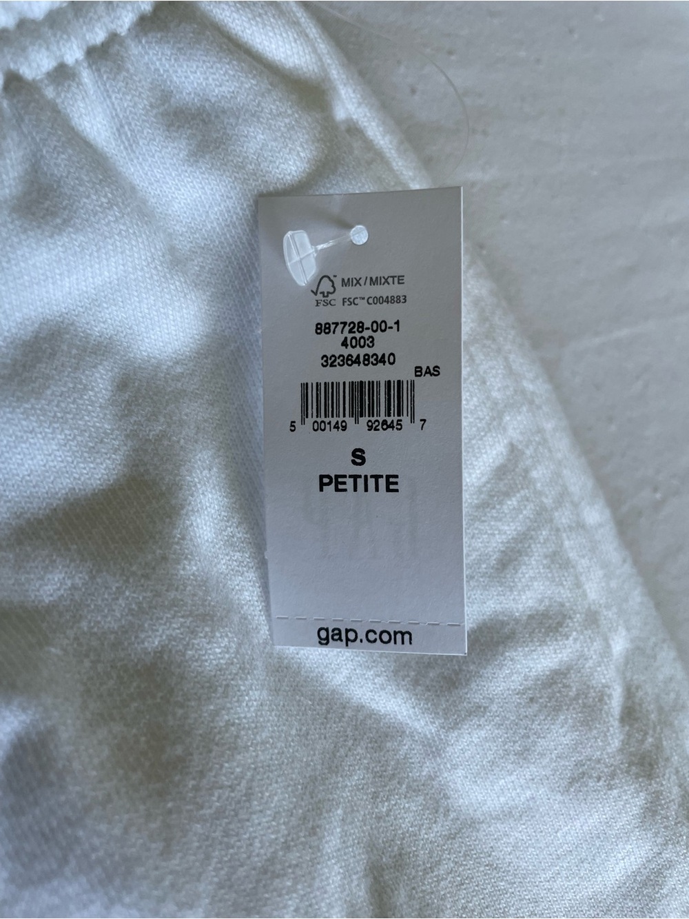 GAP White Wide-Leg Drawstring Lounge Pants - Picture 5 of 8